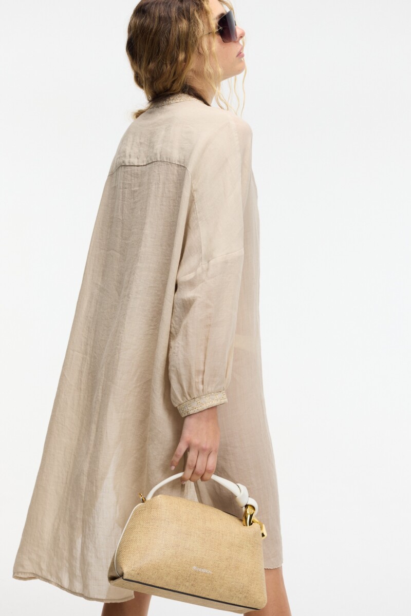 VESTIDO TÚNICA Beige
