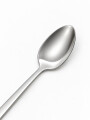 Cuchara Asher Mango Largo Set 4 Un. Plateado Brillante Color Unico