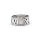 Anillo En Oro 18K Blanco Con Números Romanos Anillo En Oro 18K Blanco Con Números Romanos