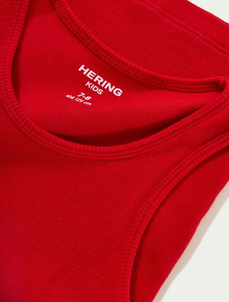 MUSCULOSA BÁSICA INFANTIL ROJO