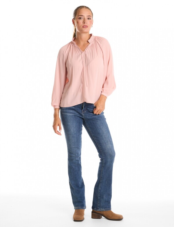Blusa Plisada ROSA