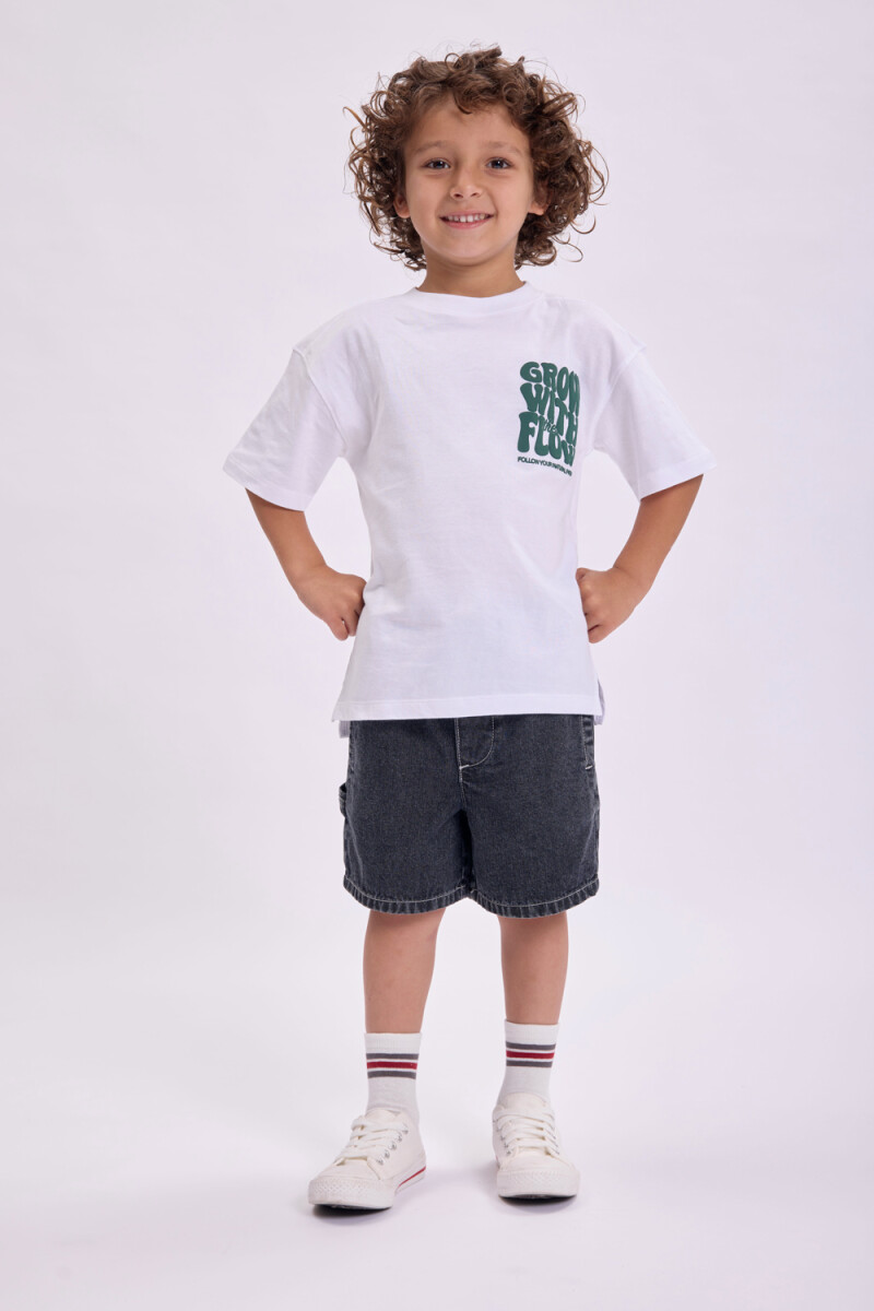 Short jean Gris Oscuro