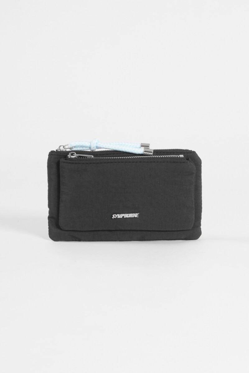 Monedero de tela negro