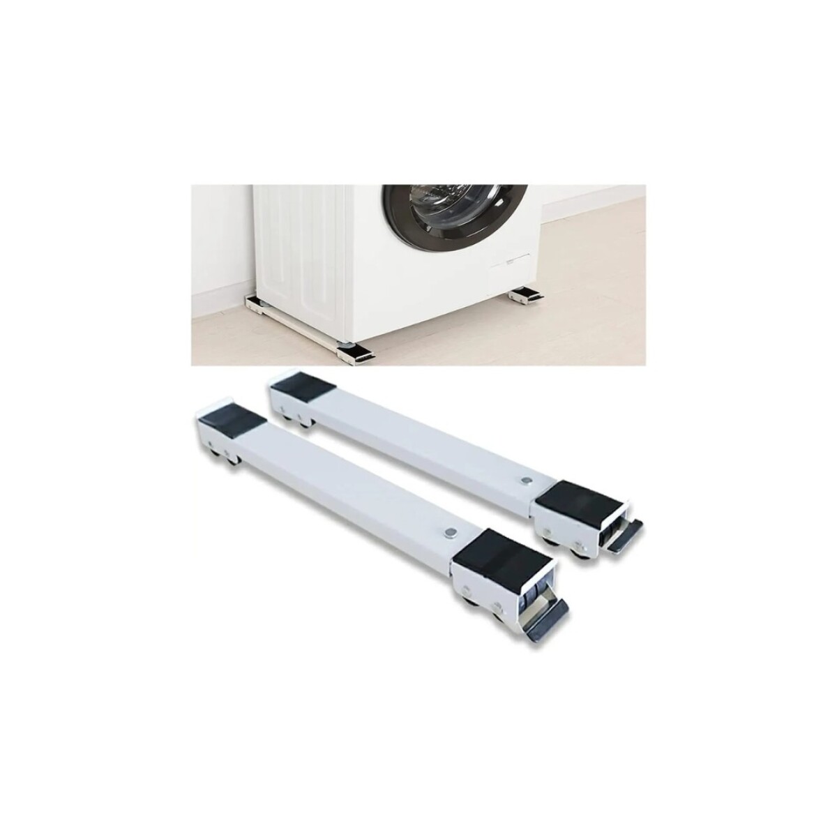 BASE DESLIZZADOR PARA ELECTRODOMESTICOS AJUSTABLE - BLANCO 