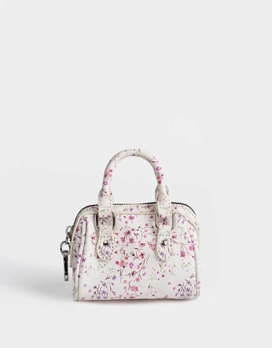 Monedero Cuerina Formato Cartera - Estampado Flores 