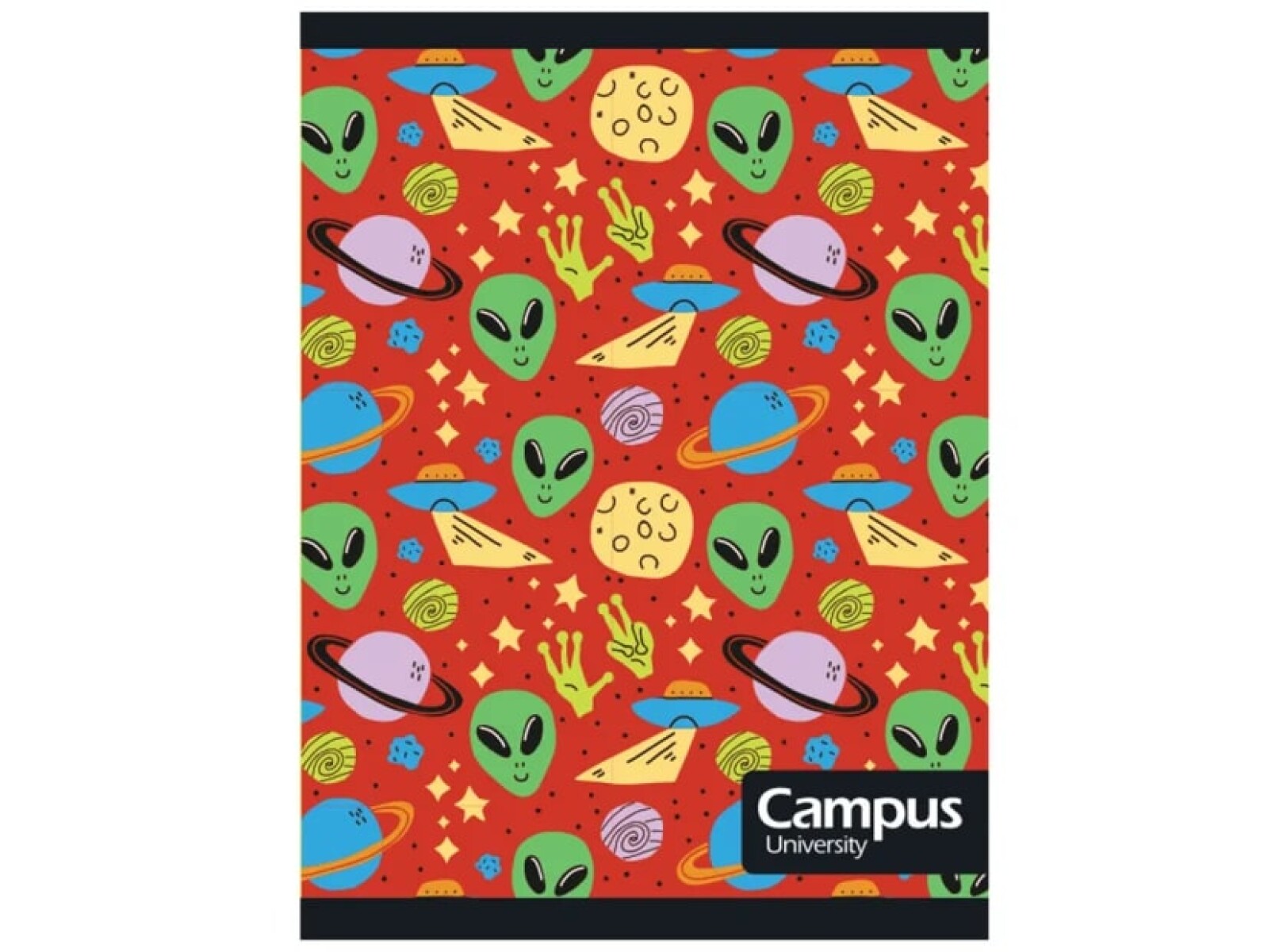 Cuaderno Campus 48 Hojas Cuadriculado - Aliens 