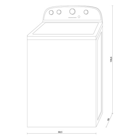 LAVARROPAS SUPERIOR 15-KG BLANCO WHIRLPOOL 3LWTW4815FW