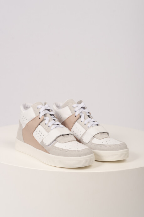 SNEAKERS BELFAST ROSA-GRIS