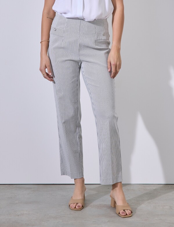 Pantalon Lineas AZUL/BLANCO