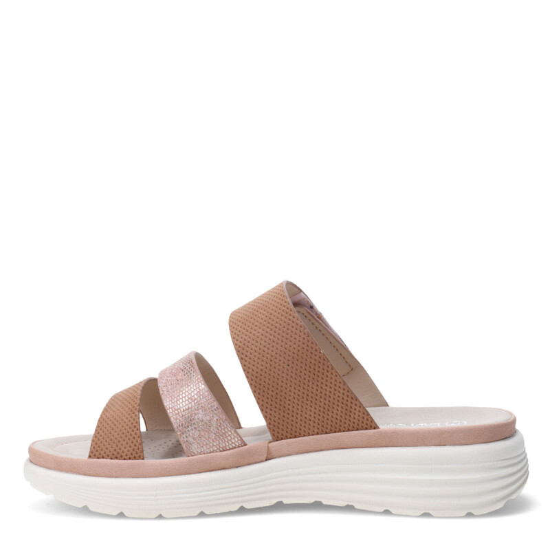 Sandalias de Mujer Lady Confort s DINAN con dos tiras Marrón Camel