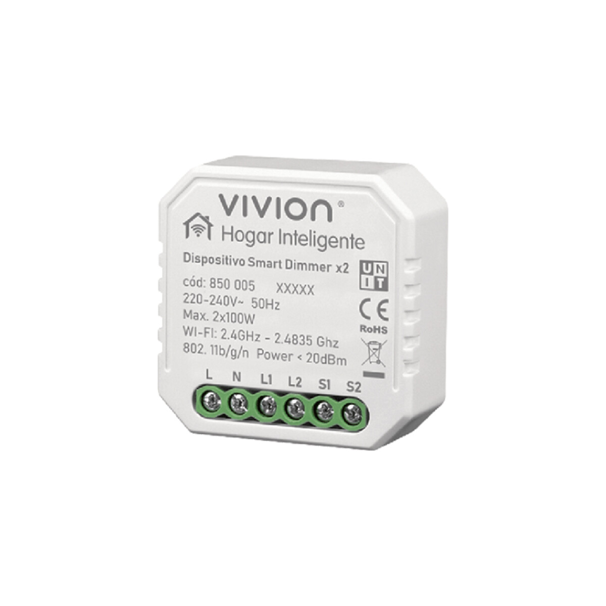 Dispositivo WIFI Dimmer LED x2 80W Vivion 