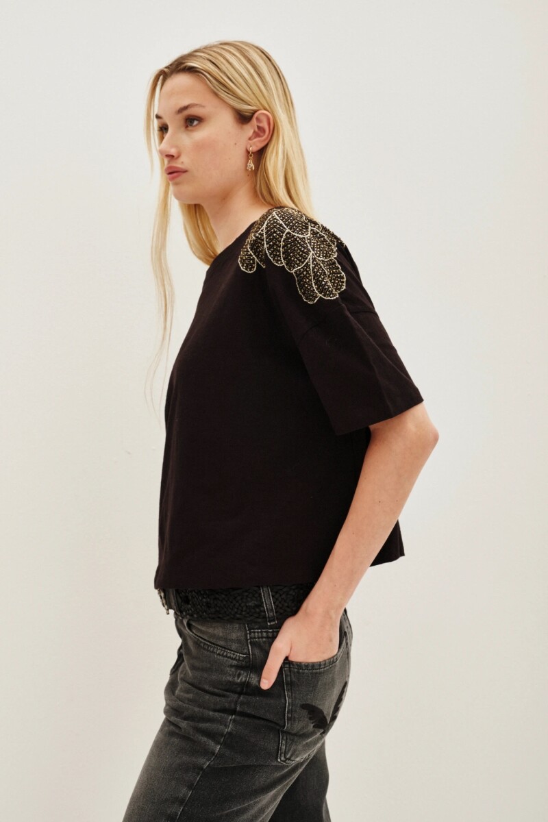 Remera Feather Negro
