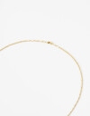Collares Largos Bronce Collar Largo Dije Cuadrado - Dorado Bronce