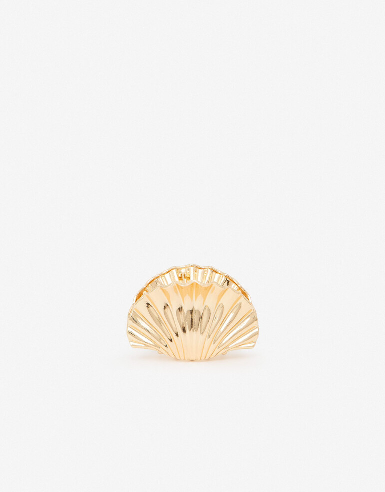 Broche Metal Broche Metálico Forma Caracol Mini. - Dorado