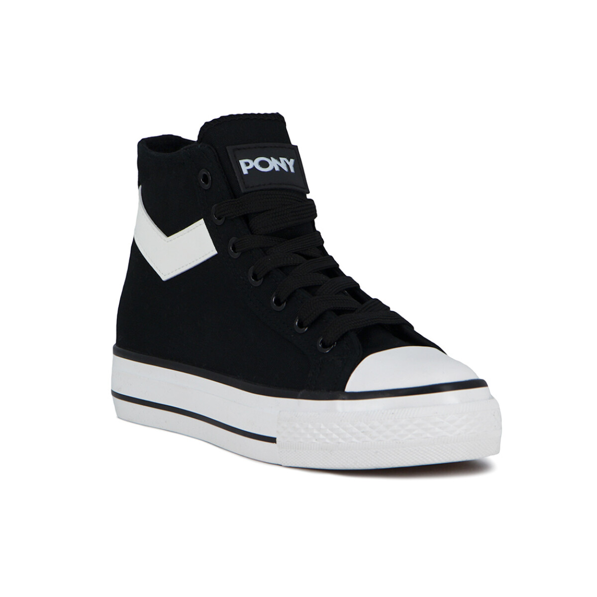 Pony Bota C/plataforma Fifth Ave Women - Black - Negro 