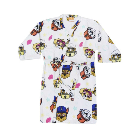 Bata Infantil de Baño Velour de Paw Patrol Blanco