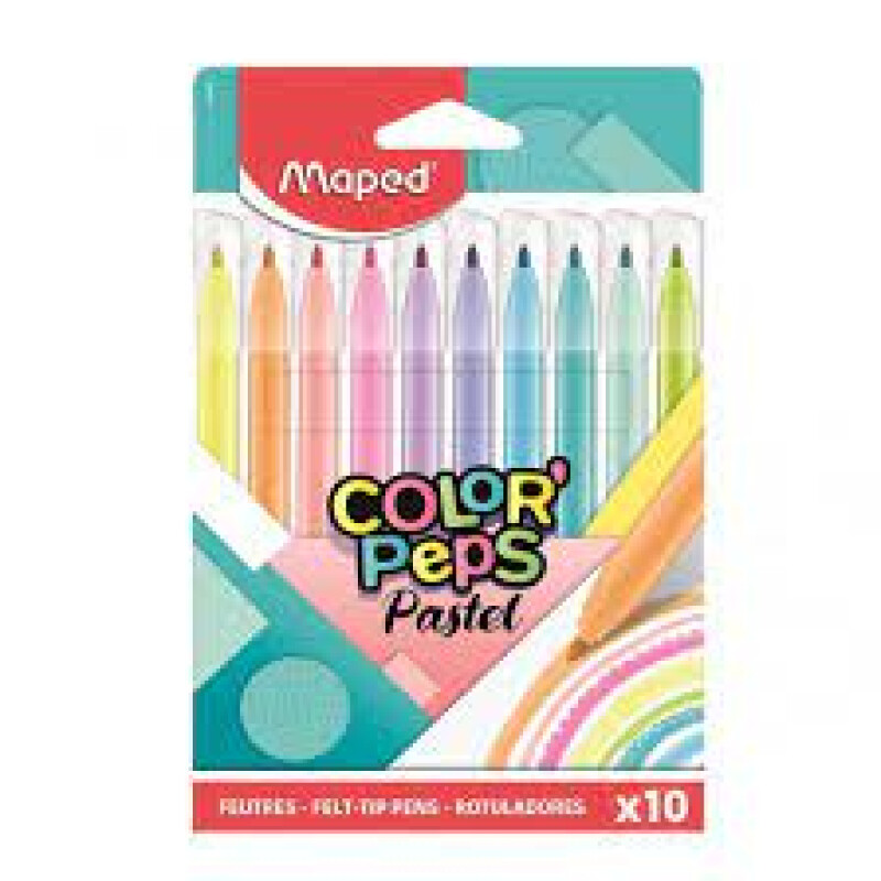 Marcadores Maped Color Peps Pastel x10 Marcadores Maped Color Peps Pastel x10