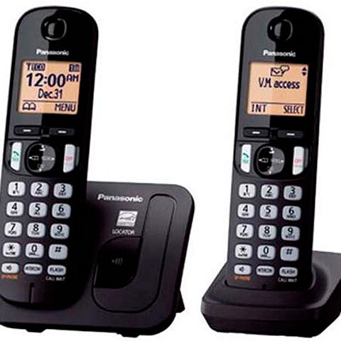 TELEFONO LINEA PANASONIC KX-TGC 212 -2 Bases- Capt Sin color