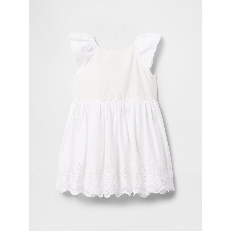 EYELET DRESS OPTIC WHITE V6