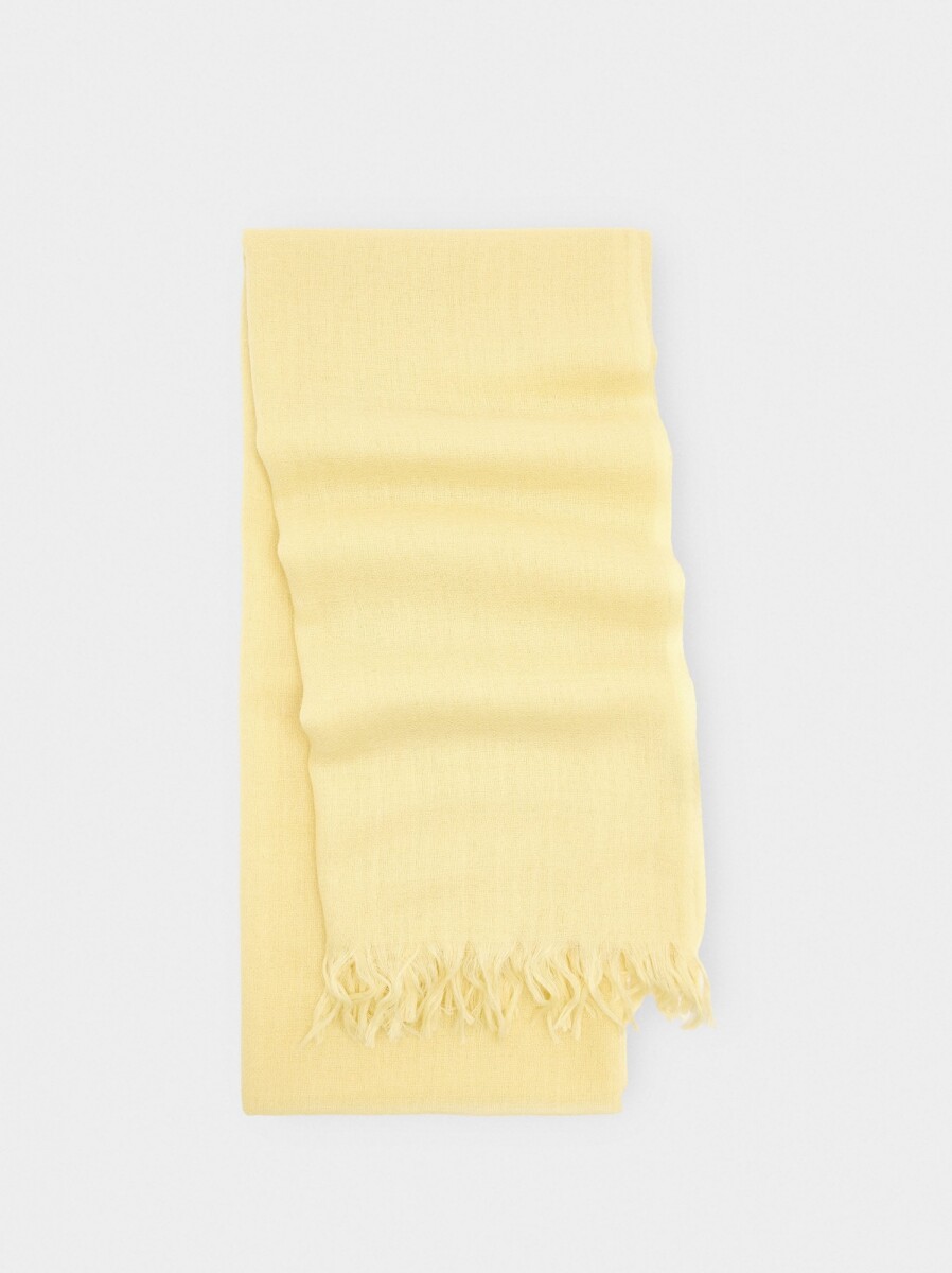 Pashmina 100% Lana - amarillo 