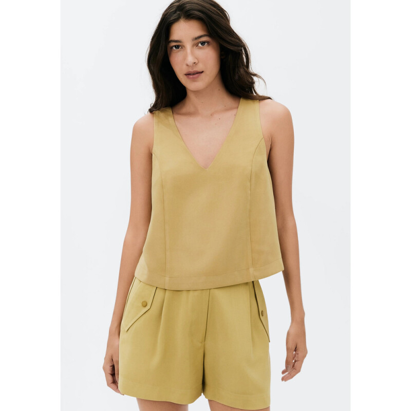 BLUSA SM FEM AMARELO CLARO