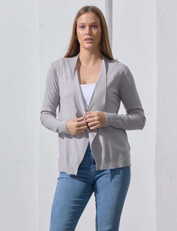 Cardigan Abierto GRIS