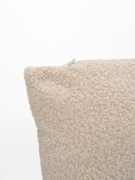 FUNDA DE ALMOHADON TEDDY NATURAL