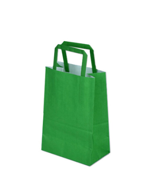 Bolsa lisa acuario 14x08x20 cm VERDE