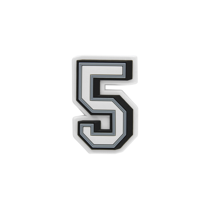 Jibbitz™ Charm Número 5 Blanco