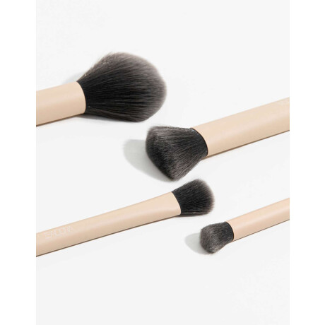 Set De Brochas Rosa Piel