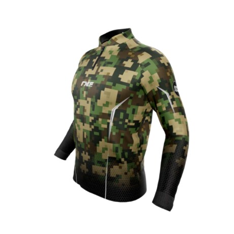 REMERA ROCKFISHING M/LARGA MILITARY.- REMERA ROCKFISHING M/LARGA MILITARY.-