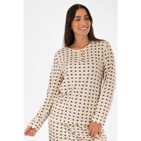 Pijama stars needle Beige