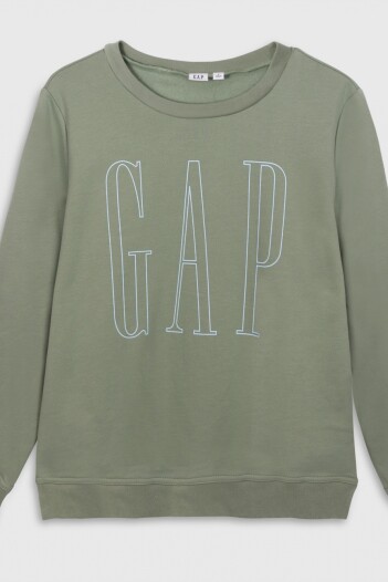 Buzo Logo Gap Mujer Gasoline Green