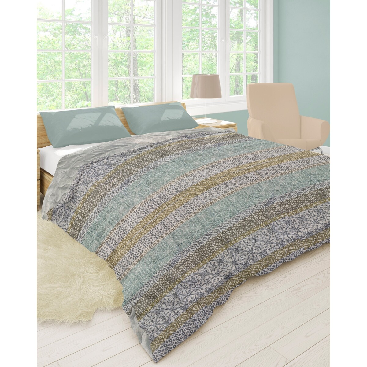 Cubrecama Home Class de 1 plaza diseño estampado 