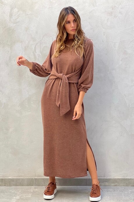 VESTIDO DESTIN Marron