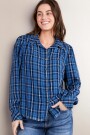 CAMISA IZZY PLEAT Azul