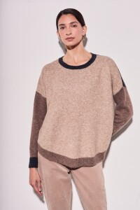 Sweater Color Block Cafe