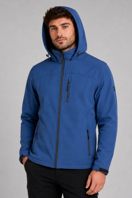 Campera de Neopreno para hombre con capucha desmontable Color Azul