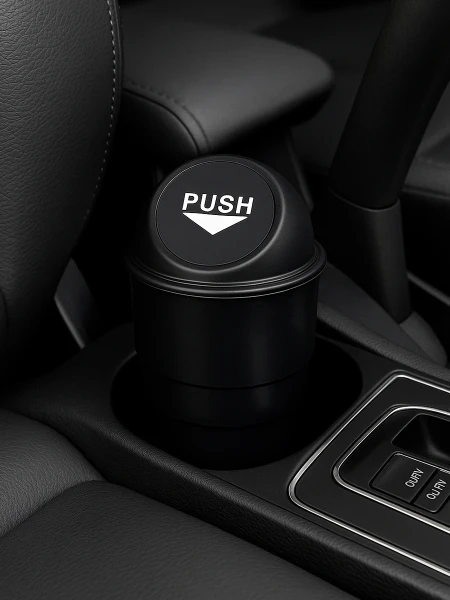 PAPELERA PARA AUTO NEGRO