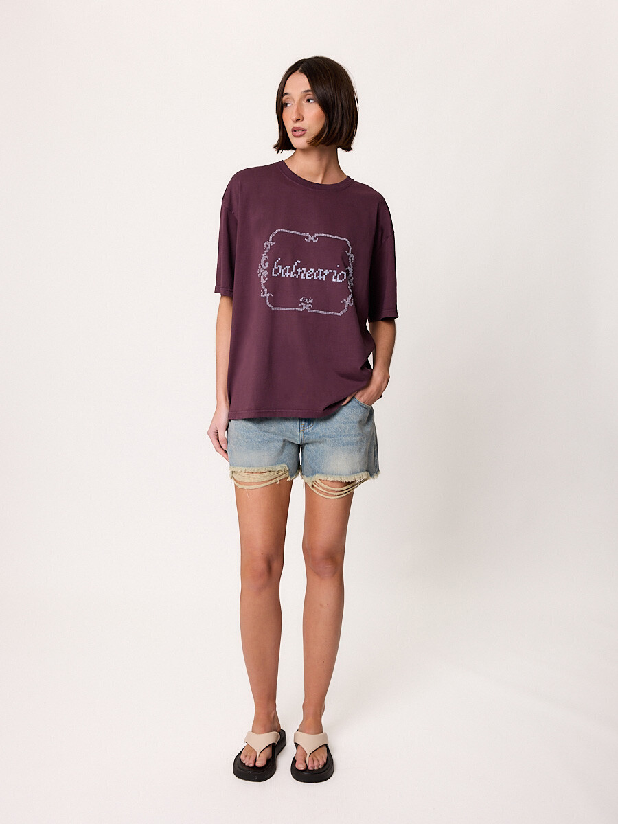 T-SHIRT M/C BALNEARIO DIXIE Vino