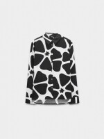 Camisa Estampada Efecto Arrugado multicolor