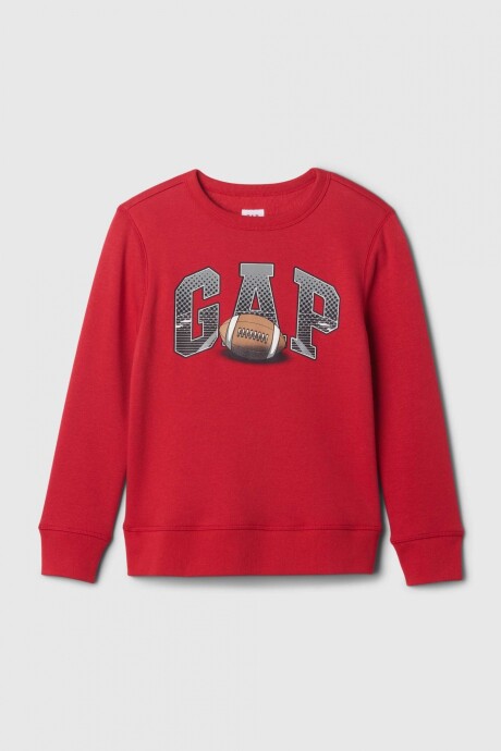 Buzo Deportivo Logo Gap Niño Modern Red