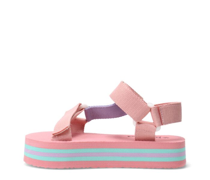 Sandalia de Niña Mini Miss Carol SOHO teva con plataforma de goma Rosado