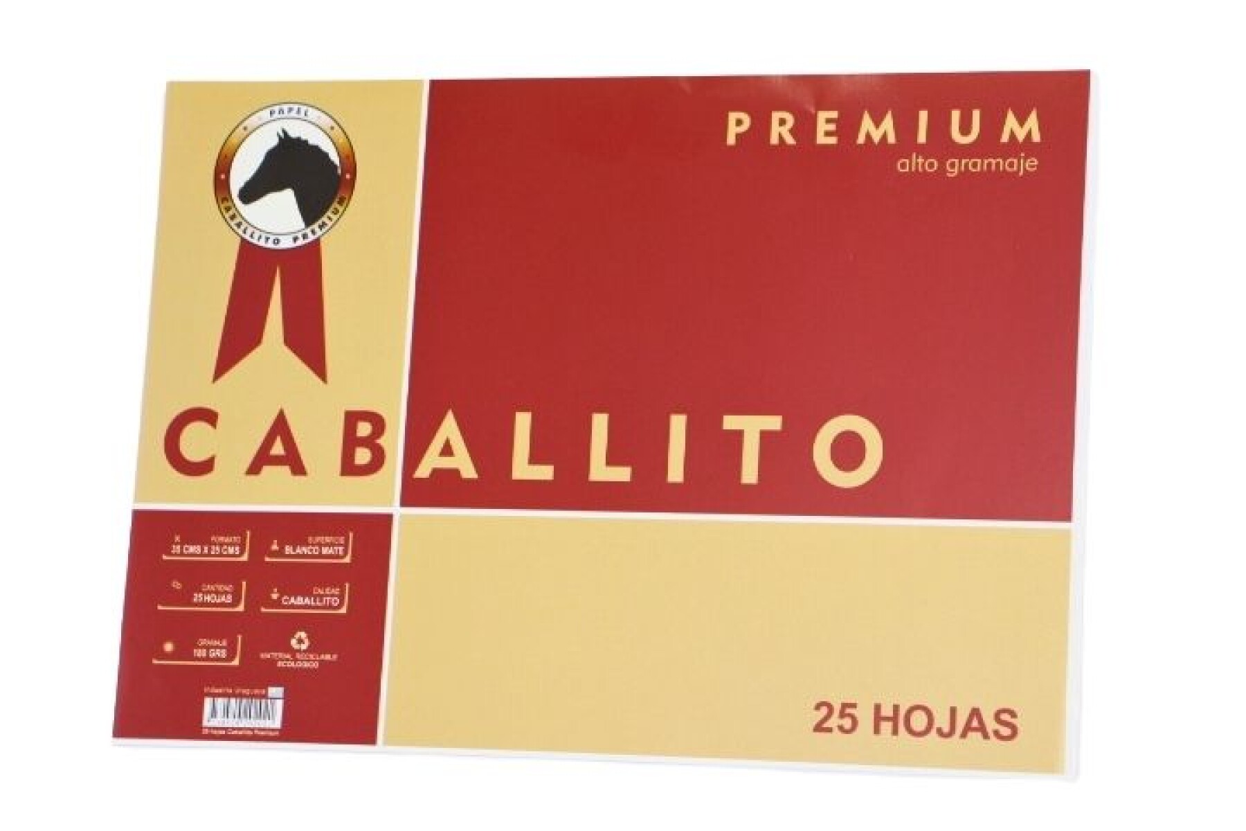 PAPEL CABALLITO 26X36 X 25 HOJAS 