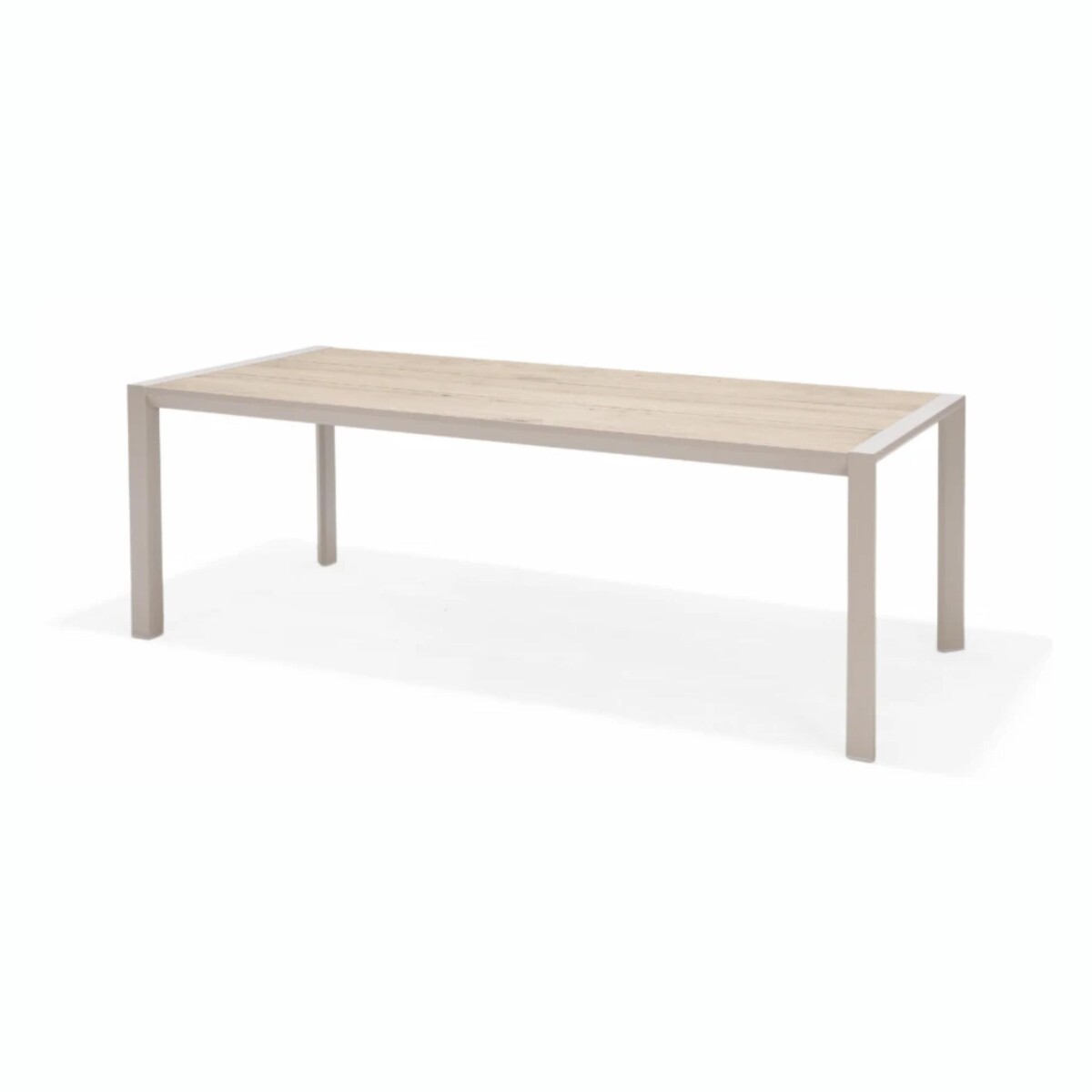 Mesa Rectangular De Patio RUSTICO Urbanite 207X90 CM - Beige 