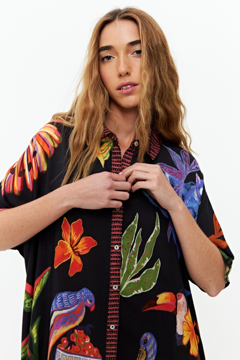 Túnica jungla negro