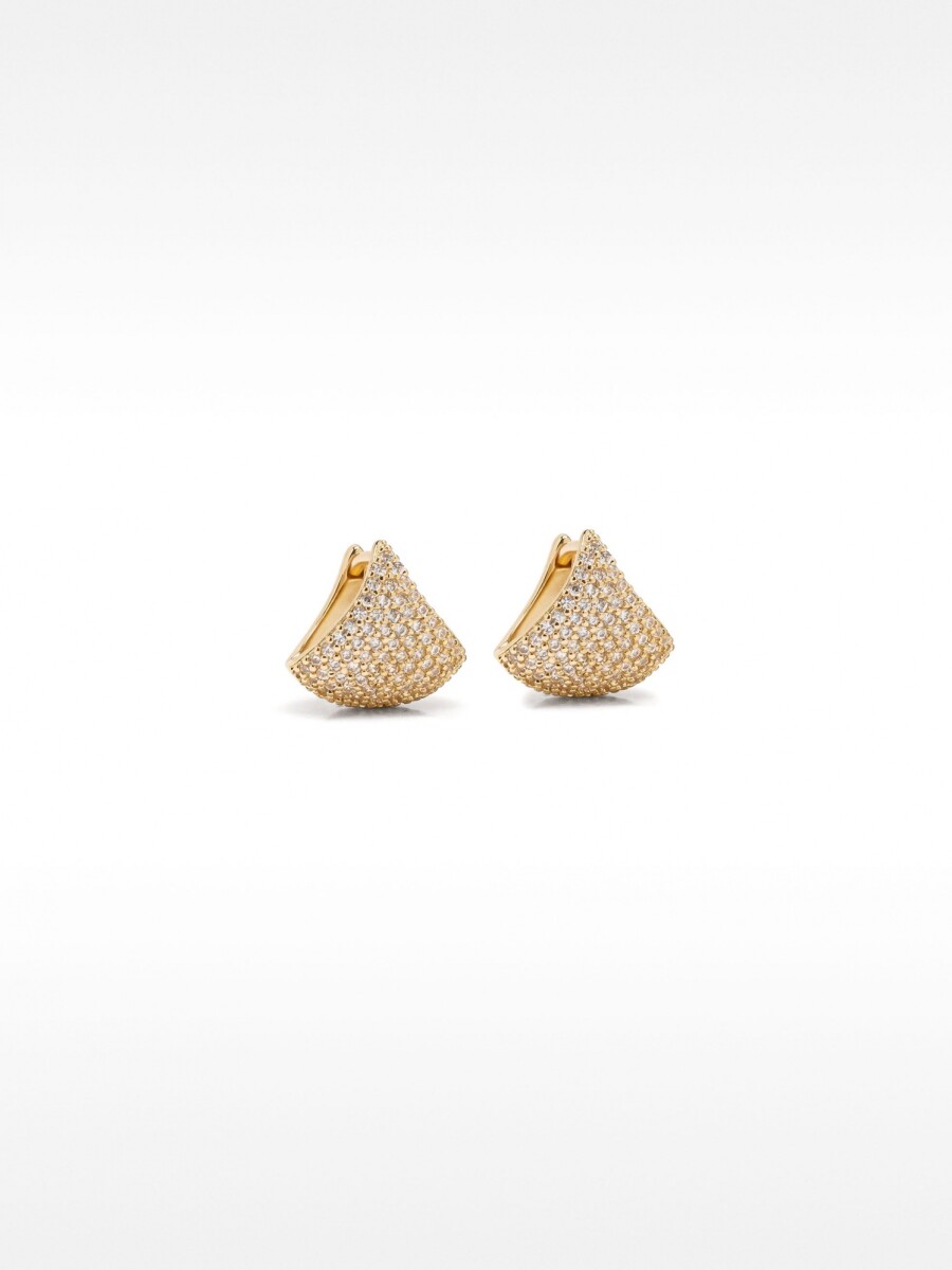 Pendientes De Circonitas dorado