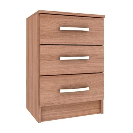Mesa De Luz Cajonera 3 Cajones Dormitorio Sommier Cama MARRON