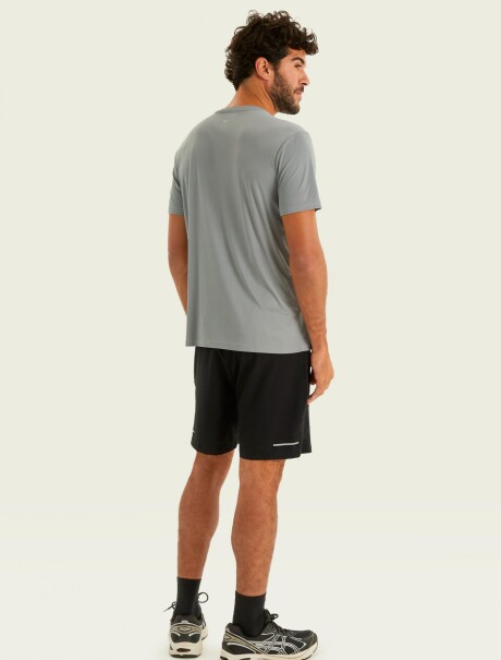 CAMISETA DEPORTIVA MANGA CORTA GRIS