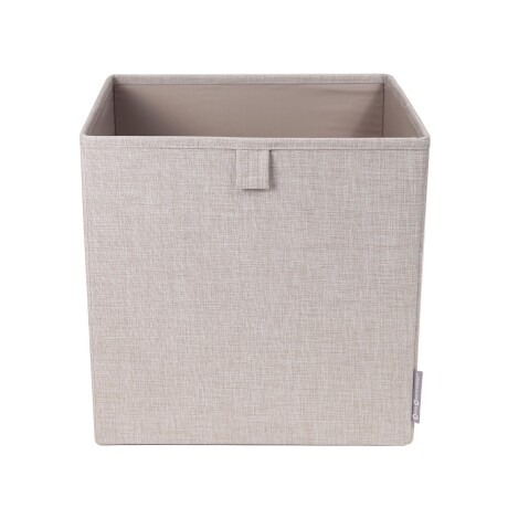 CAJA ORG PLEGABLE POLIESTER NATURAL-BEIGE CUBE